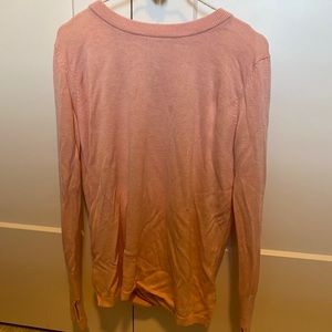 Lululemon Peach Long Sleeve Cutout Sweater
